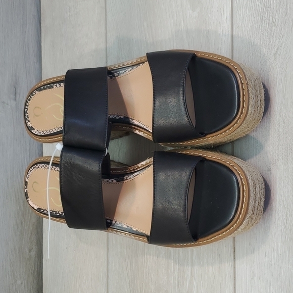 NEW Sam Edelman Womens Luca Platform Espadrille Slide Sandals shoes sz 9M - Picture 4 of 13
